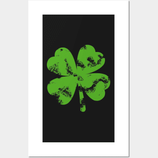 St. Patricks Day Four Leaf Clover Posters and Art